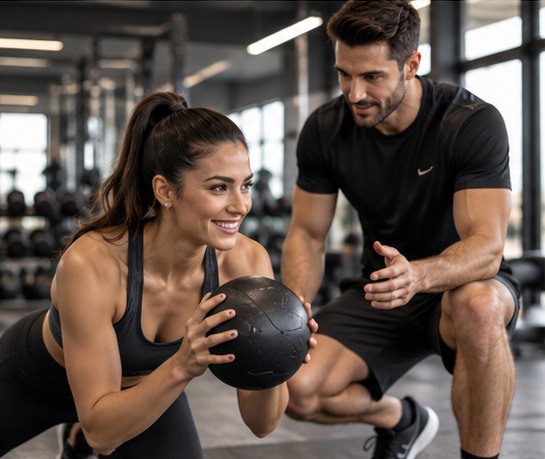 Un allenamento in palestra